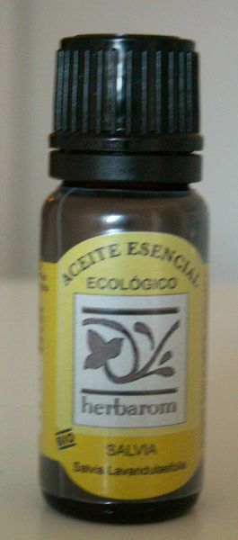 Aromaterapia. Aceite esencial de salvia